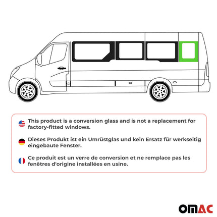 Seitenfenster Auto Fenster für Opel Movano 2010–2021 Links Rechts Hinten L4