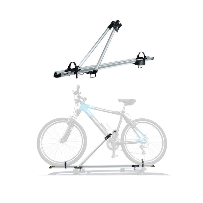 Fahrradträger Dachfahrradträger bis 17kg Aluminium Silber Fahrradhalter