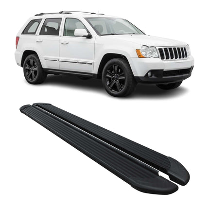 Schweller Trittbretter Schweller für Jeep Grand Cherokee 2005-2011 Alu Schwarz
