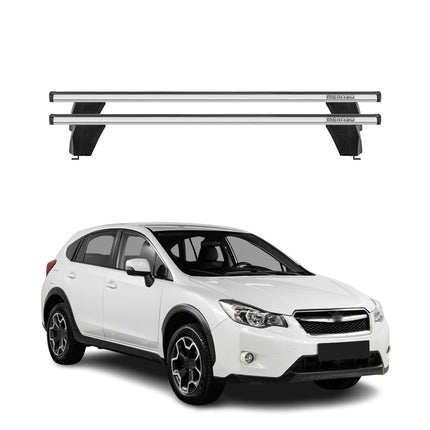 Menabo Dachträger Grundträger für Subaru XV 2011-2018 Querträger ABE Alu Grau