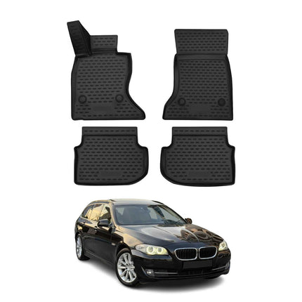 OMAC Gummimatten Fußmatten für BMW 5er F11 Touring 2010-2013 Pre-FL 4WD Xdrive