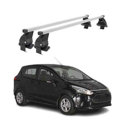 Menabo Dachträger Grundtäger für Ford B-Max 2012-2017 50kg Stahl Silber 2 tlg