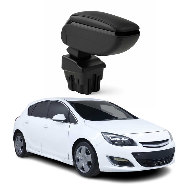 Armlehne Mittelarmlehne für Opel Astra J 2009-2015 PU-Leder ABS Schwarz