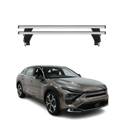 Menabo Dachträger Grundtäger für Citroen C5 X 2022-2026 50kg Alu Silber 2 tlg