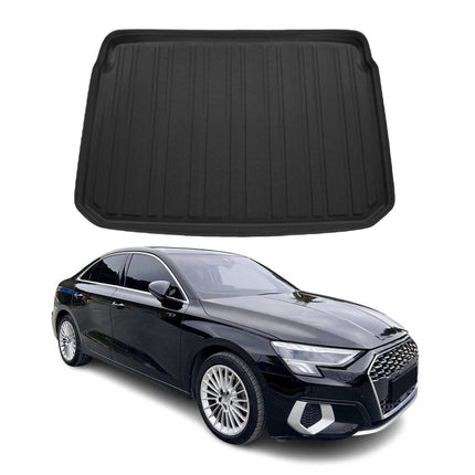 Kofferraumwanne Laderaumwanne für Audi A3 8Y Sportback 2020-2026 Untere Gummi