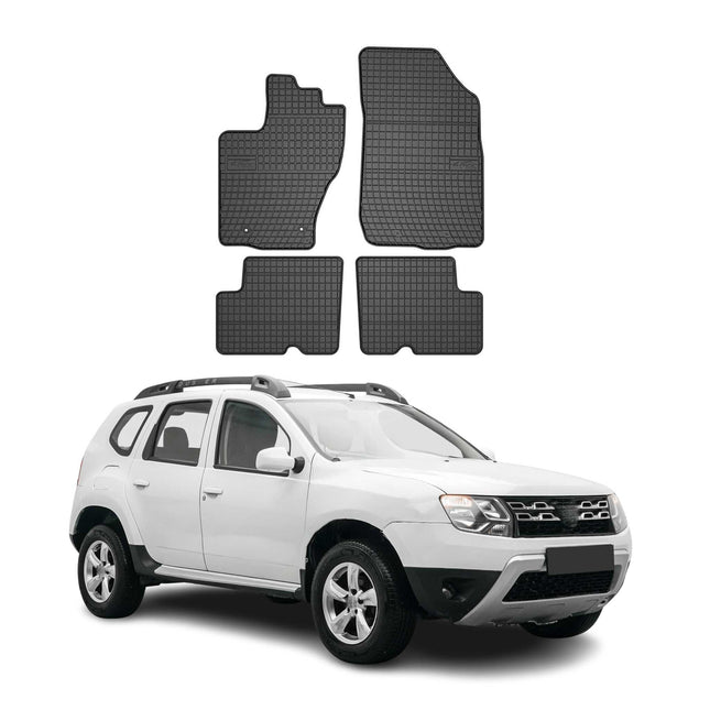 OMAC Gummi Fußmatten für Dacia Duster 2014-2018 Automatten Gummi Schwarz 4tlg