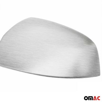 Spiegelkappen Spiegelabdeckung für Smart 451 2007-2015 Edelstahl Matt 2tlg