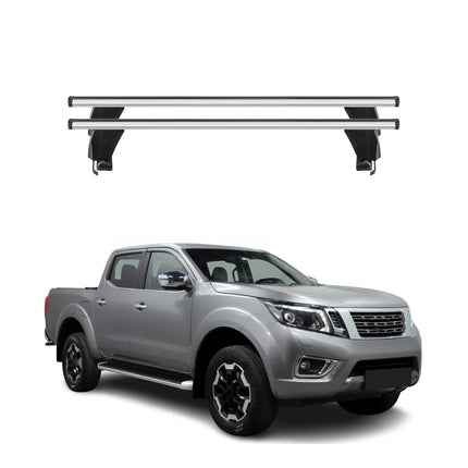 Menabo Dachträger Grundtäger für Nissan Navara 2015-2025 4 tür 50kg Alu Grau 2x