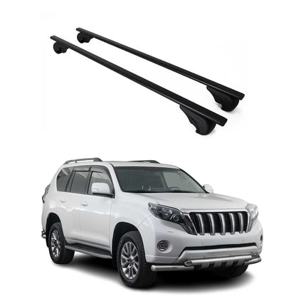 Dachträger Grundtäger für Toyota Land Cruiser 1990-2026 75kg Metall Schwarz 2x