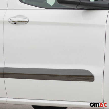 Seitentürleiste Türschutz für Ford Tourneo Courier 2014-2024 Chrom Dunkel 4x
