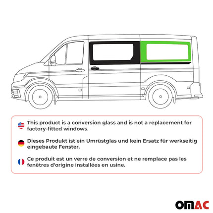Seitenfenster Schiebetür für VW Crafter 2017-2026 Auto Fenster Links Auto L2