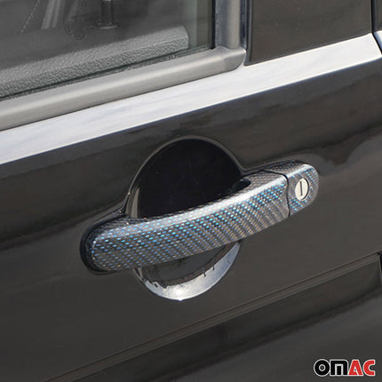 Türgriff Blende Carbon für VW Multivan 2003-2015 4Tür Kohlefaser Blau 8tlg