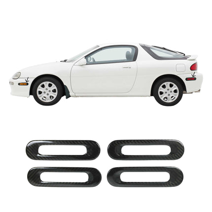Blinkerrahmen Signalblende Blinker für Mazda MX-5 1989-2005 Echt Carbon Schwarz