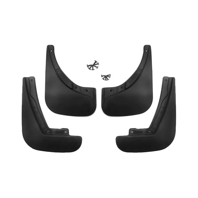 Schmutzfänger Kotflügel für Fiat 500 2007-2011 ABS Schwarz 4x