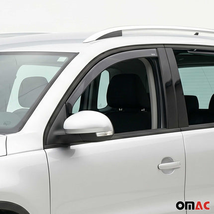 Windabweiser Regenabweiser für VW Tiguan 2007-2016 Dunkel Acryl 2tlg