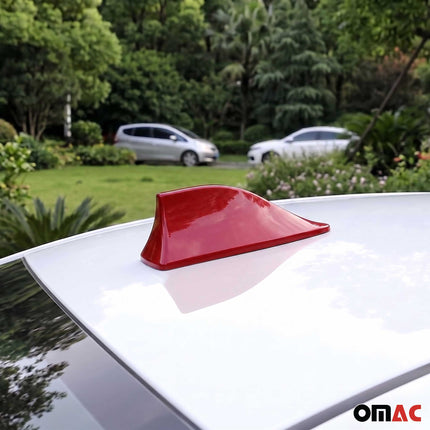 Dachantenne Autoantenne AM/FM Autoradio Shark Antenne Haifischflosse Rot