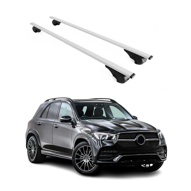 Dachträger Grundtäger für Mercedes GLE C167 2019-2026 75kg Metall Silber 2 tlg