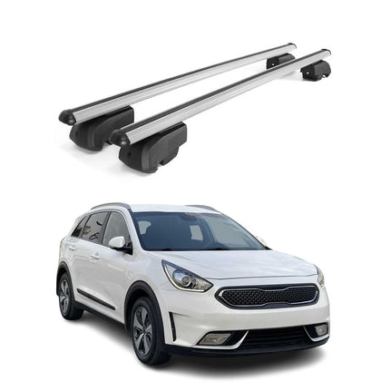 Dachträger Gepäckträger für Kia Niro I 2017-2022 Querträger ABE Alu Grau 2x