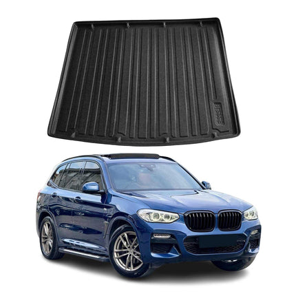 Kofferraumwanne Laderaumwanne für BMW X3 G01 2017-2024 Gummi TPE Schwarz
