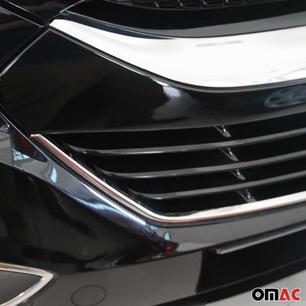 Kühlergrill Leisten Grillleisten für Hyundai ix35 2010-2015 Gebürstet Chrom 1tlg