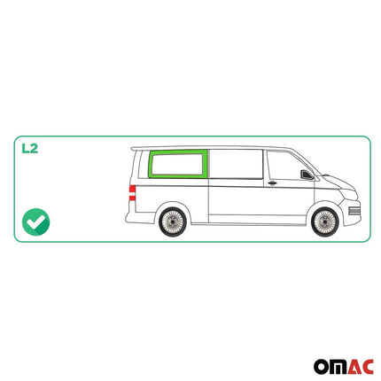 Seitenfenster Seitenscheibe für VW T5 2003-2015 Rechts L2 Auto Schwarz