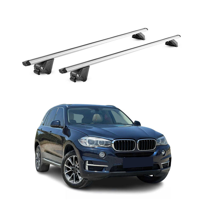 Dachträger Grundtäger für BMW X5 F15 G05 2013-2026 100kg Alu Silber 2 tlg ABE