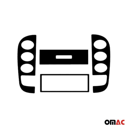 Innenraum Dekor Cockpit für Citroen C2 2003-2009 Aluminium Optik 3tlg