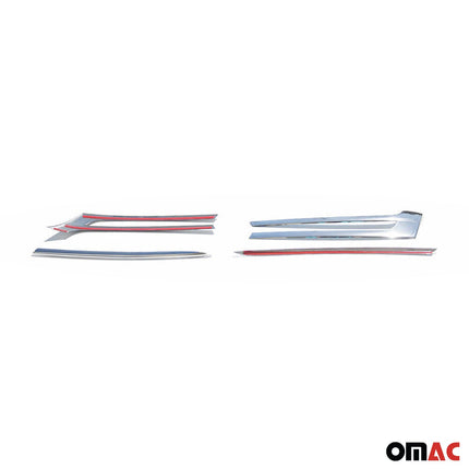 Kühlergrill Leiste Grillleisten für VW Transporter T5 2010-15 Edelstahl Chrom 4x