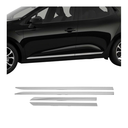 Seitentürleiste Türleisten für Renault Clio 5 FL 2023-2025 Edelstahl Chrom