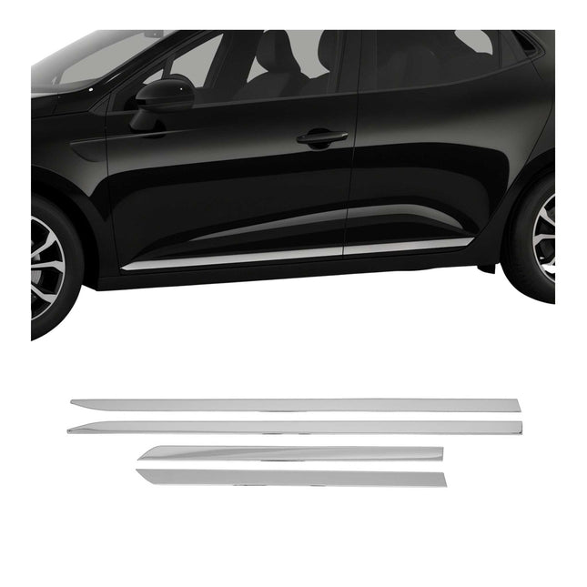 Seitentürleiste Türleisten für Renault Clio 5 FL 2023-2025 Edelstahl Chrom