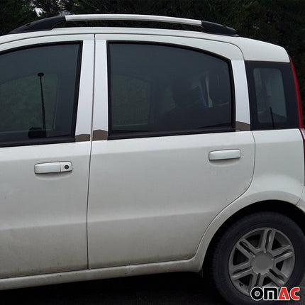 B-Säule Türsäulen Verkleidung für Fiat Panda 2003-2012 Edelstahl Chrom 6tlg