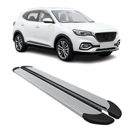 Seitenschweller Trittbretter Schweller für MG EHS 2019-2023 Aluminium Silber