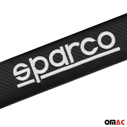 SPARCO Gurtschoner Gurtpolster Sicherheitsgurt Gurtschutz Karbon Schwarz 2x