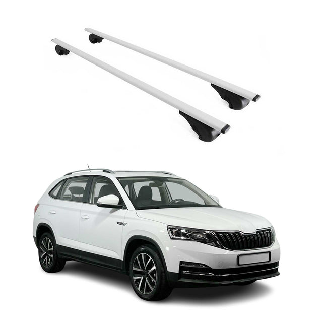 Dachträger Grundtäger für Skoda Kamiq 2019-2026 75kg Metall Silber 2 tlg