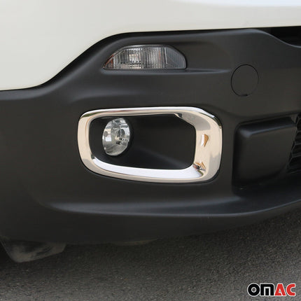 Nebelscheinwerfer Rahmen Chrom für Jeep Renegade 2014-2019 Edelstahl 2x