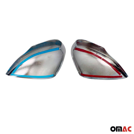 Spiegelkappen Spiegelabdeckung für Ford Fiesta / B-Max 2008-2017 Chrom ABS Grau