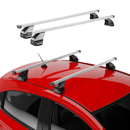 Menabo Dachträger Grundtäger für Mercedes GLE C292 2015-2019 75kg Stahl Grau 2x