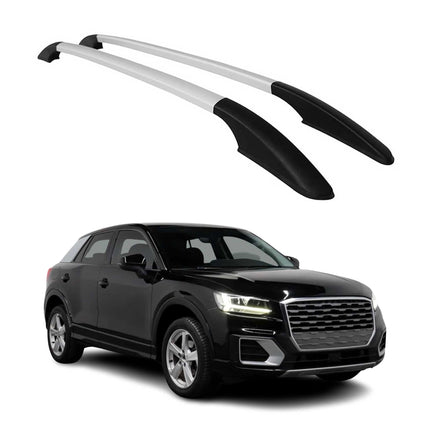 Aluminium Dachreling Relingträger für Audi Q2 2017-2026 Silber 2x