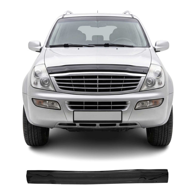 Motorhaube Deflektor Insektenschutz für Ssangyong Rexton 2001-2007 Dunkel