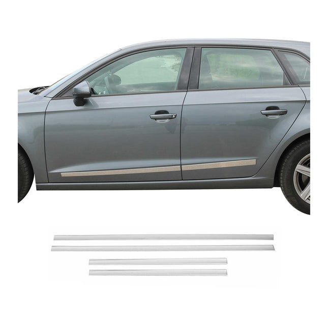 Türschutz Türleiste Seitentürleiste für Audi A3 2003-2013 Edelstahl Chrom 4x