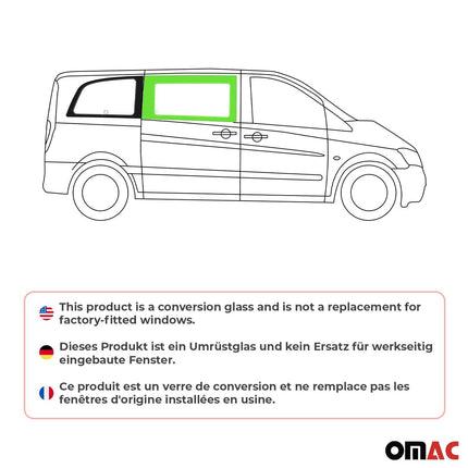 Seitenfenster Schiebetür für Mercedes Vito W639 2003-2014 Vorne Rechts L1 L2 L3