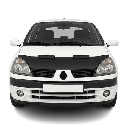 Haubenbra Steinschlagschutz Bonnet Bra für Renault Clio 2001-2006 Schwarz Halb