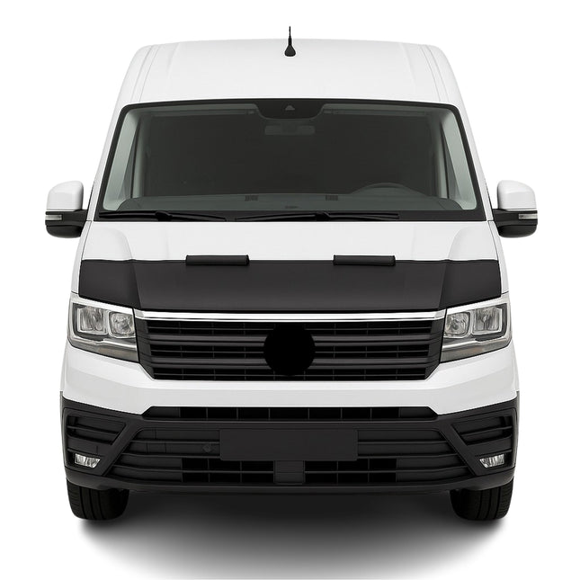 Haubenbra Steinschlagschutz Bonnet Bra für VW Crafter 2017-2026 Schwarz Halb