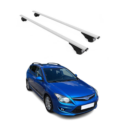 Dachträger Gepäckträger für Hyundai i30 Kombi 2007-2012 Grundträger Metall Grau