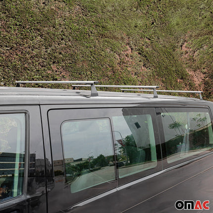 Dachträger Grundtäger für VW T7 Multivan 2021-2026 75kg Stahl Silber 3tlg