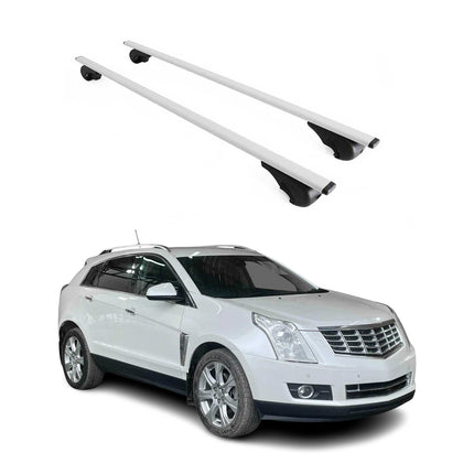 Dachträger Grundtäger für Cadillac SRX 2004-2016 75kg Metall Silber 2 tlg