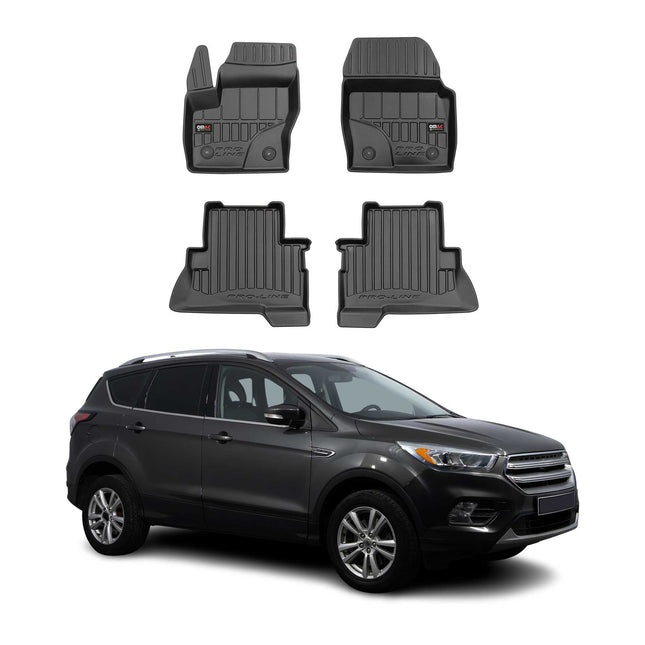 OMAC Gummi Fußmatten für Ford Kuga II 2012-2019 Premium TPE 3D Automatten 4tlg