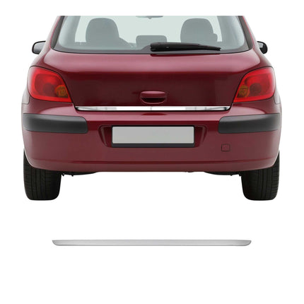 Kofferraumleiste Heckleiste für Peugeot 307 2001-2009 Untere Chrom Edelstahl