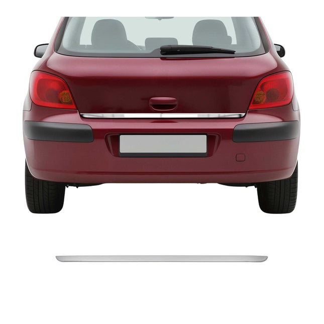 Kofferraumleiste Heckleiste für Peugeot 307 2001-2009 Untere Chrom Edelstahl