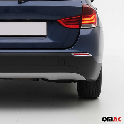 Reflektor Blenden Reflektorleiste für BMW X1 E84 2012-2015 Chrom ABS Silber 2tlg